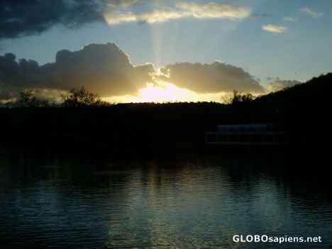 Postcard Sunset over the Vltava River