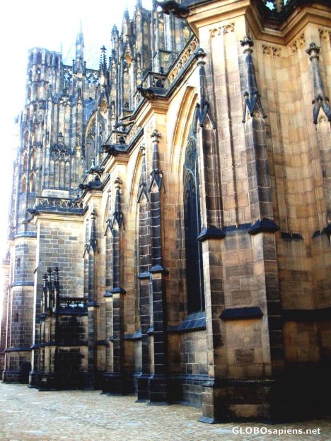 Postcard St. Vitus Cathedral - Close up