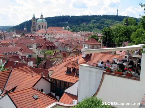Postcard View of Prague from the Castle Gardens