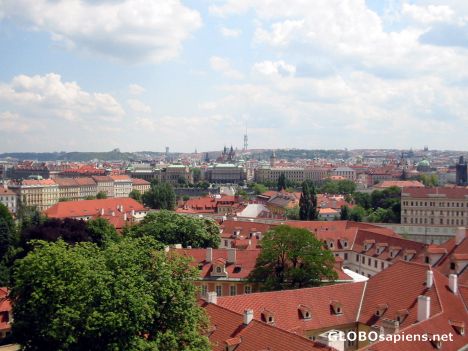 Postcard Prague - As far as the eye can see