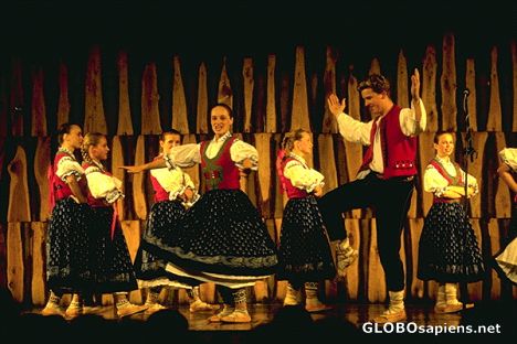 Postcard Traditonal Costumes of the Czech peoples