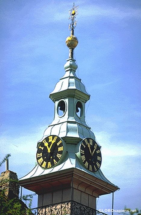Postcard Another unique clock tower