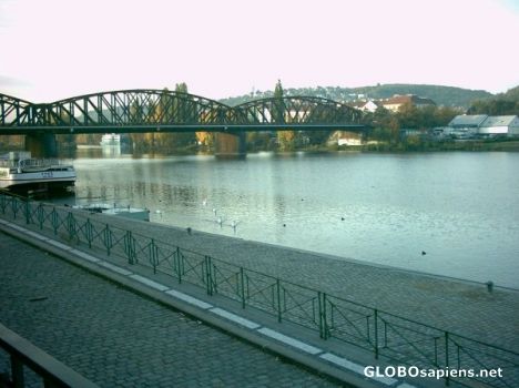 Postcard Down river from my hotel