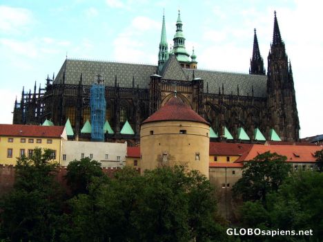 Postcard St Vitus cathedral