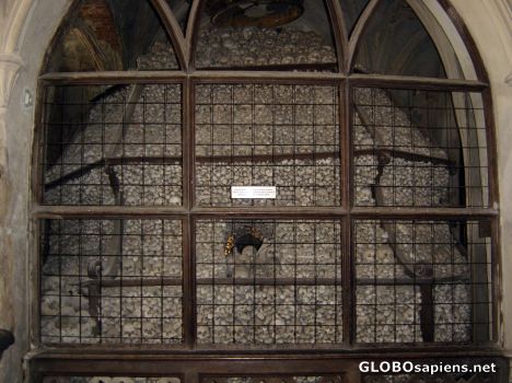 Postcard Kostnice Ossuary