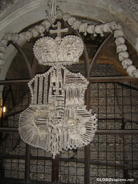 Postcard Kostnice Ossuary