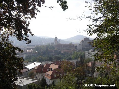 Postcard View of Cesky-Krumlov as you arrive the town...