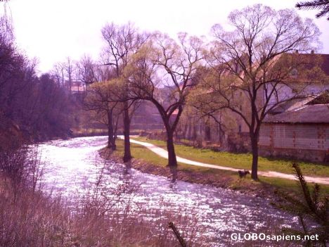 Postcard Vltava River 5o10 Brewery Walls