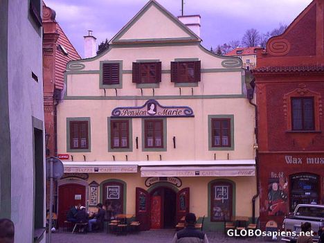 Postcard Old Town 4o16: Pension Marie