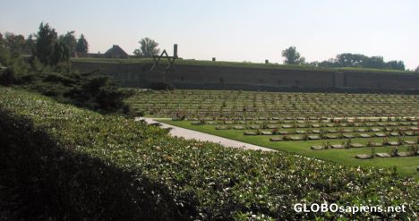 Postcard The Small Fortress - National Cemetery