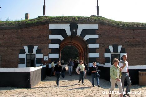 Postcard The Small Fortress - Entrance to the Prison