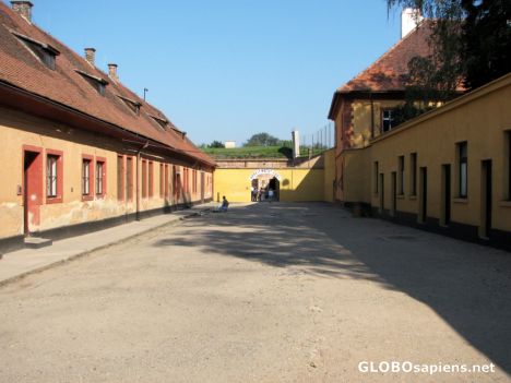 Postcard The Small Fortress - The Administrative Yard