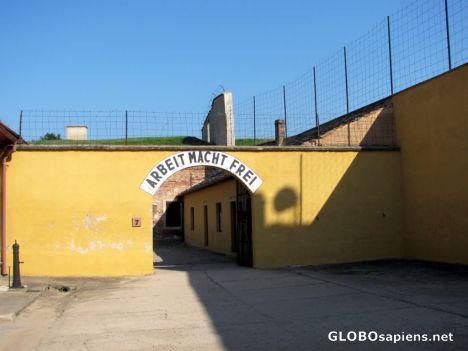 Postcard The Small Fortress - Arbeit Macht Frei