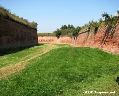 Postcard The Small Fortress - The Outer Walls