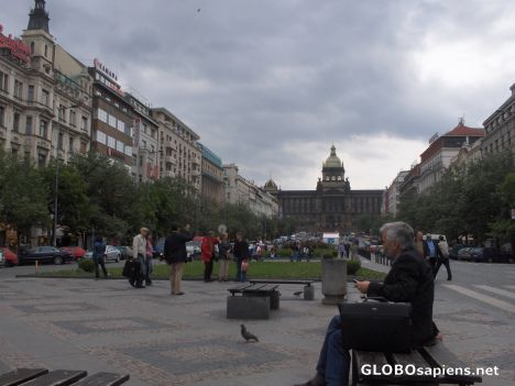 Postcard Wenceslas Square