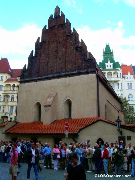 Postcard Staronová synagoga (Old New Synagogue)