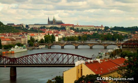 Postcard View of the from Vyšehrad stronghold