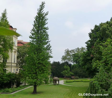Postcard Park of the German embassy