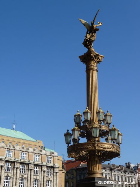 Postcard In front of the Rudolfinum music auditorium