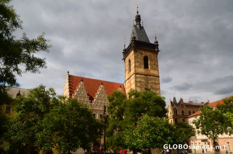 Postcard Prague (CZ) - the New Town's Townhall