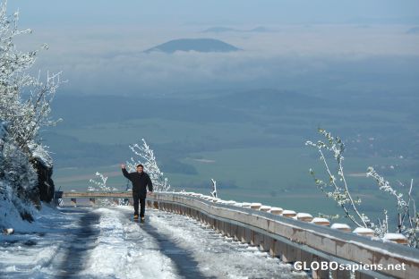 Postcard View from Ještěd.