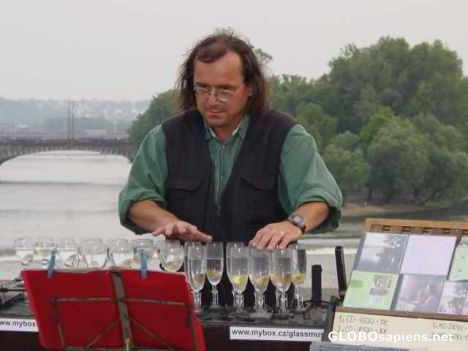 Postcard glassman
