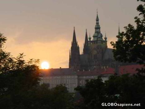 Postcard castle in prague
