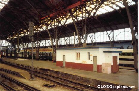 Postcard Prague Main Station