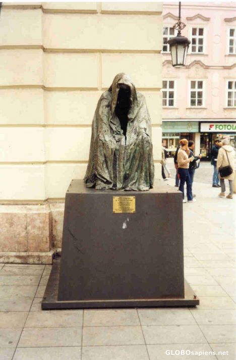 Postcard Strange monument