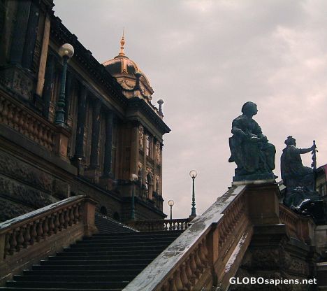 Postcard Prague National Museum