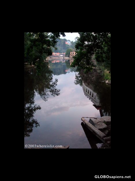Postcard River View, Cesky Krumlov