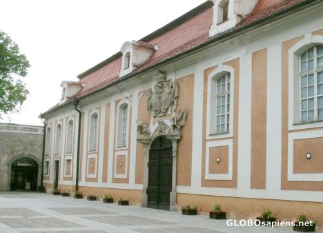 Postcard Cesky Krumlov - Mansion next to Mansion Garden