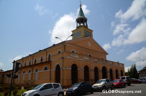 Postcard Cayenne (GF) - the church