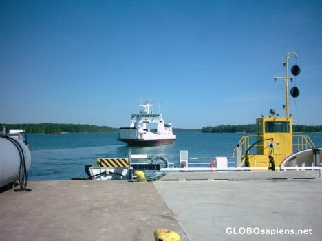 Postcard Free ferry departs