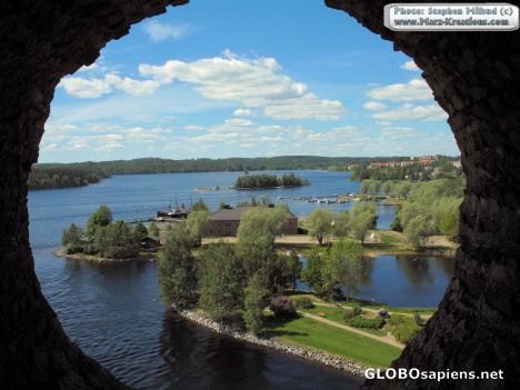 Postcard View from Olavinlinna castle