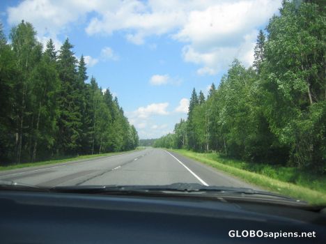 Postcard peaceful highways