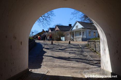 Postcard Helsinki (FI) - an entry to Suomenlinna fortress
