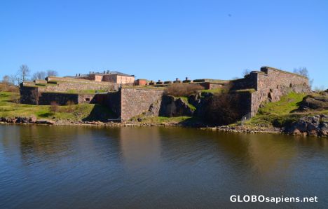 Postcard Helsinki (FI) - Suomenlinna fortress, a small part