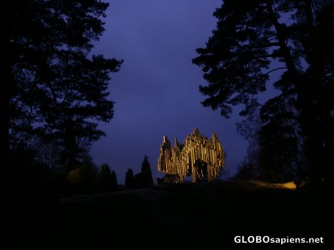 Postcard sibelius monument