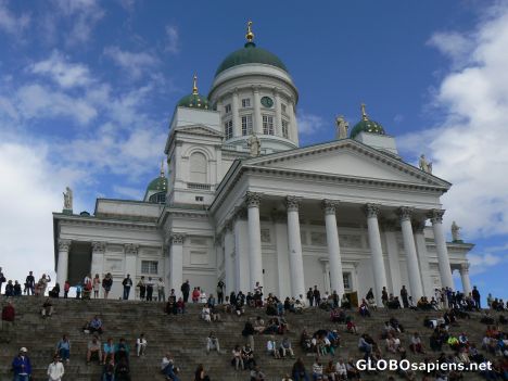Postcard The church on Senate Square