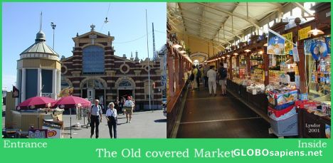 Postcard OLD COVERED MARKET HALL