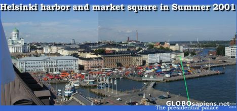 Postcard PANORAMA of HELSINKI