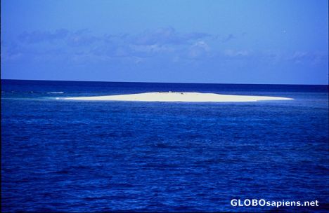 Postcard Island in the ocean...