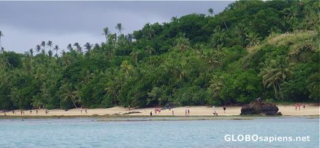 Postcard West Beach of Dravuni Island