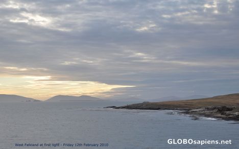 Postcard West Point on West Falkland Island