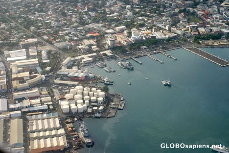 Postcard Overflying Papeete Harbor