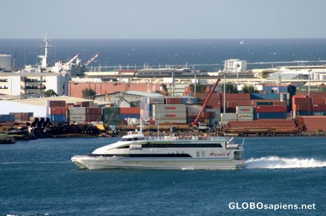 Postcard Papeete Harbor, Tahiti