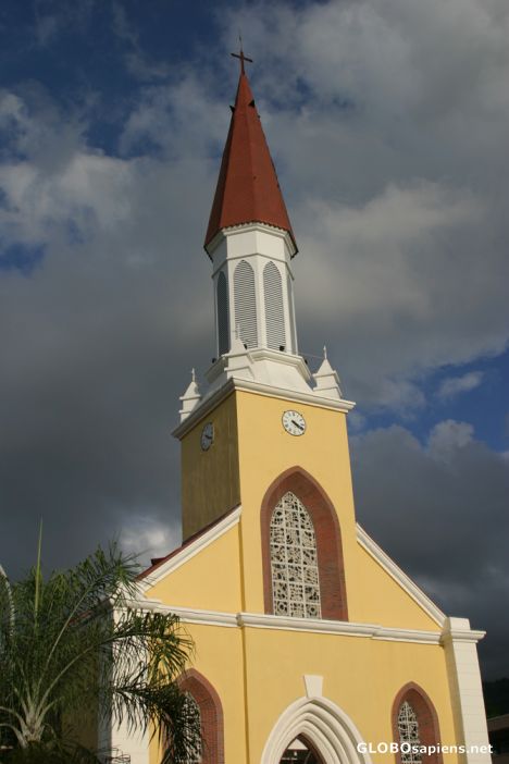 Postcard Papeete: Immaculate Conception Cathedral