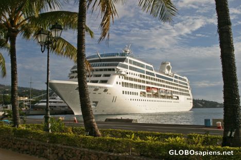 Postcard Papeete - Vaiete square - The Tahitian Princess