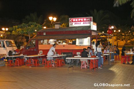 Postcard Papeete - Vaiete Square Crêperie Foodvan